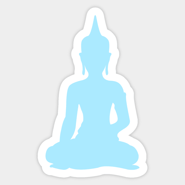 Pastel Sky Buddha Sticker by XOOXOO